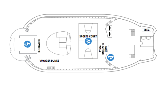 Royal Carribean Voyager of the Seas Deck 13.png